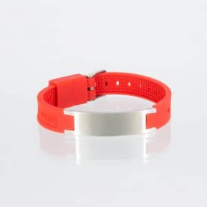 Sportband Fitness in Rot und Silber