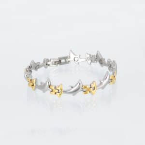 Magnetarmband Delfin in Bicolor